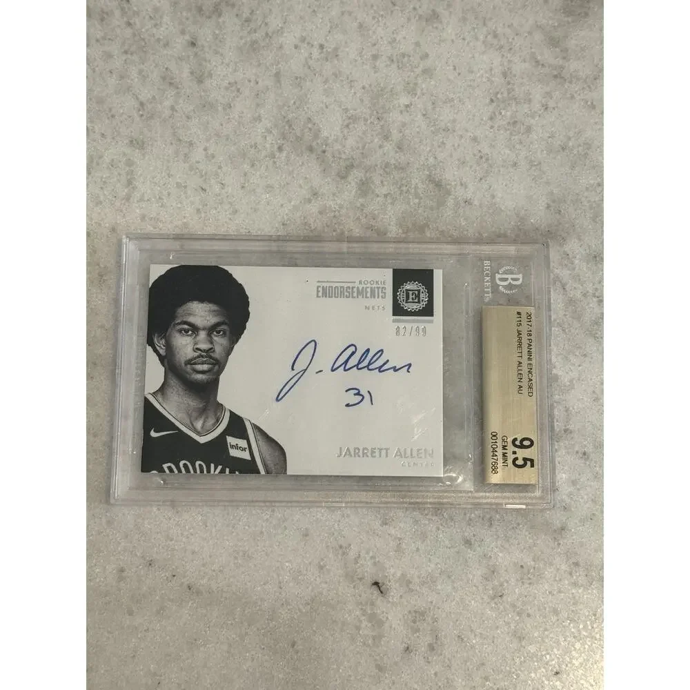 2017 Panini Encased Rookie Endorsements 82/99 Jarett Allen BGS 9.5 Gem RC Auto